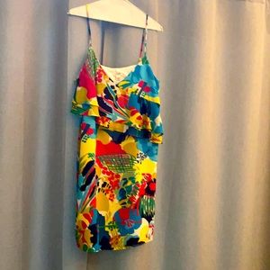 J Crew tropical print dress